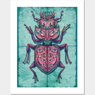 Surreal Insects - beetle Posters and Art